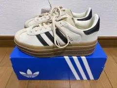 アディダス オリジナルス ガゼル ボールド 厚底　22.0cm