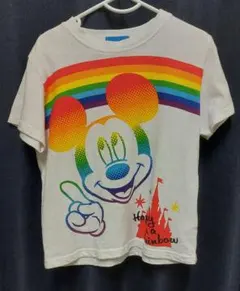 東京ディズニーリゾート ミッキーマウス Tシャツ 110cm レインボー