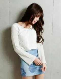 LIP SERVICE　タイトスカート　サイズS　ブルー　青　新品未使用