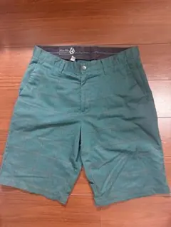 VOLCOM チェック柄 ショートパンツ グリーンのサムネイル