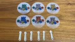 嵐 透明 ミニうちわ型キーホルダー ハンドメイド