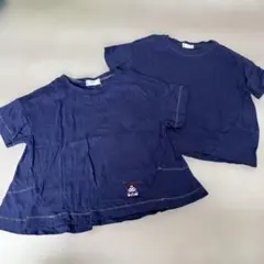 【ハンドメイド】半袖Tシャツ 100cm 2枚組