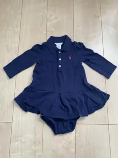 ネイビー ポロシャツスタイル ワンピース　ラルフローレン　70cm