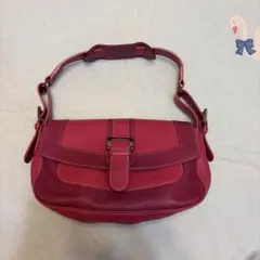 LONGCHAMP ショルダーバッグ　ピンク　革