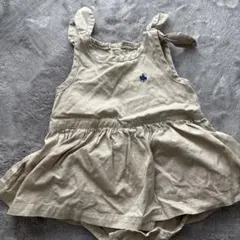 （値下げ）バースデイ　POLO Baby 70センチ　ロンパース　ベージュ