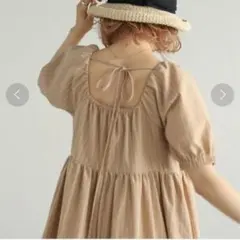 RAY CASSIN　レイカズン バックリボンパフワンピース