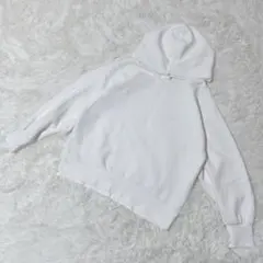 【c3255】GU パーカー　レディース　ホワイト フード　長袖