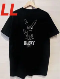 新品タグ付】ポケモン ブラッキー バックプリント Tシャツ 3L 黒 完売