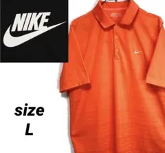 NIKE GOLF ナイキ　ゴルフ　ウェア　ポロシャツ　オレンジ　ワンポイント
