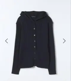 【JEANASIS】12Gランダムリブフーディ黒のサムネイル