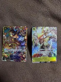 ワンピースカード サンジ　レアパラレル サボ　シークレット