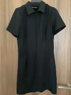 ZARA ブラック 半袖ミニワンピース M