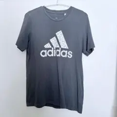 adidas アディダス Tシャツ メンズ Lサイズ ネイビーロゴT