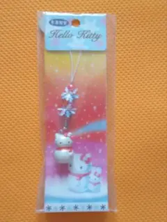 キティ　雪だるま　冬季　kitty ストラップ ハローキティ 根付け ストラップ 雪だるま 冬季 - メルカリ