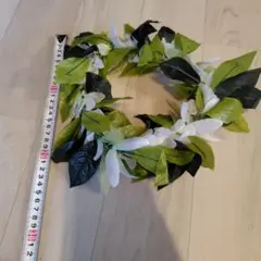 フラダンス ヘアアクセサリー 緑 白