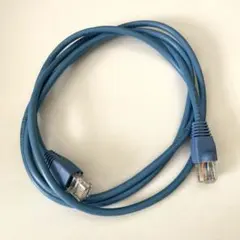 青色LANケーブル RJ-45コネクタ 中古