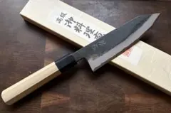 堺打刃物　助松　切付　三徳　180mm 包丁　青鋼　和包丁　未使用　水牛柄 堺打刃物 助松 切付 三徳 180mm 包丁 青鋼 和包丁 未使用 水牛柄