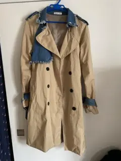 スリーフォータイム 位素材デニム　トレンチコート