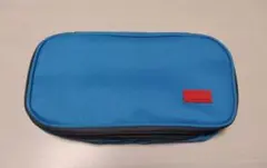 ✨多機能ペンケース シンプル 筆箱 大容量筆箱 ジッパー付き 青 ブルー