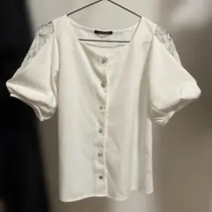 【美品・即日発送】INGNI レーススリーブ シャツ M