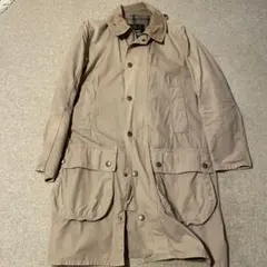 Barbour ボーダー　ベージュコート 36サイズ