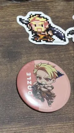 ドズル社　5周年　どずぽん　ステッカー　缶バッジ　ドズル