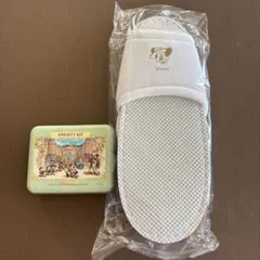 東京ディズニーランドホテル スリッパ1足&アメニティ缶(缶のみ)
