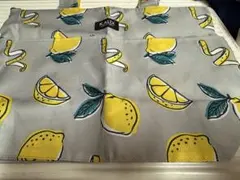 KALDI レモン柄 エコバッグ グレー