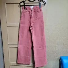 サムシング　ＬＩＳＡ　ワイドカラーデニムパンツ　ＸＳサイズ　レディース　レッド