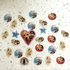 平成レトロ★ いぬ　ねこ　フレークシール　おすそ分け　まとめ売り