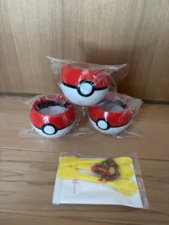 サーティワン　ポケモン　モンスターボールカップ　ピック　スプーン　3セットのサムネイル