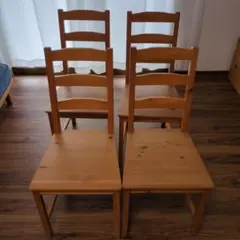IKEA ヨックモックチェア4脚セット 座面クッション2つ付き - メルカリ