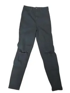 AMERICAN EAGLE ダメージスキニージーンズ ブラック US4