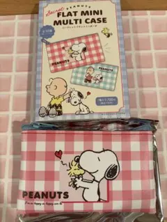 PEANUTS シークレット フラット ミニポーチ ウッドストック スヌーピー