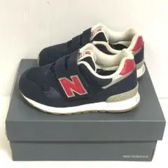 ニューバランス 313 16cm W 幅広 キッズスニーカー ネイビー