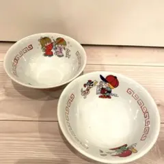 昭和レトロ　ファンシー　子ども用　中華どんぶり　丼鉢　ラーメン鉢のサムネイル