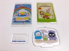 ペックル　けろっぴ　ばつ丸　アクリルスタンド&ペックルとけろっぴのキャラカード