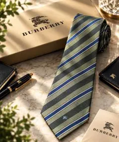 Burberry ネクタイ ストライプ 高級感 上品 メンズ