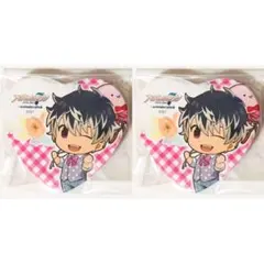 アイナナ★Re:vale【百】アニカフェ★ハート型缶バッジ★2点セット