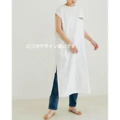 美品✨【定価17,000円】アメリカーナ サイドジップ ノースリーブ ワンピースのサムネイル