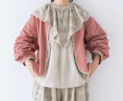 【kazumi×Samansa Mos2】リバーシブルジャケット/付け襟あり