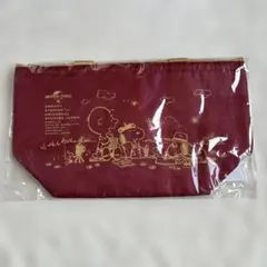 【新品未使用】スヌーピー 保冷バッグ ワインレッド　お弁当袋のサムネイル