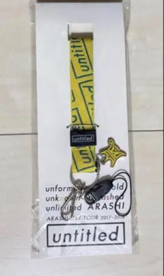 嵐 二宮和也 ネックストラップ コンサートグッズ 黄