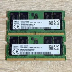 SK hynix DDR5 SODIMM 32GB x2枚セット(合計64GB) - メルカリ