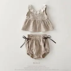 Noeul ノウル　韓国服　チェックセットアップ