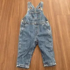 H&M デニムオーバーオール 9-12M80