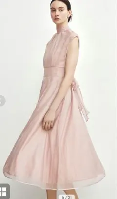 【1回のみ着用】CELFORD　チュールレースレイヤードドレス