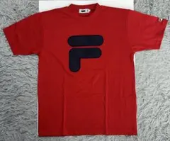 FILA フィラ　Mサイズ　未着用　レッド　ビッグロゴ　半袖Tシャツ