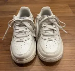 NIKE フォース 1 LOW SE 17.5cm ホワイト シルバー