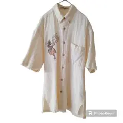 OTTO-GIOIA 【M】オープンシャツ キャラクター メンズ USED 古着